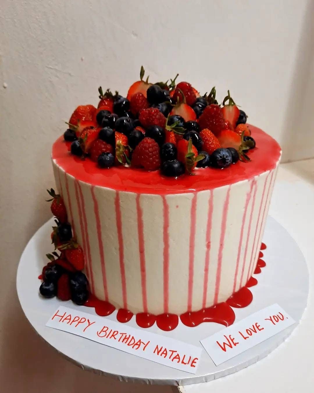 Fresh Berry Glaze Cake/Nc-P003